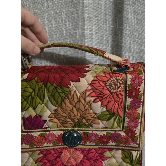 Women's Vera Bradley Floral Hello‎ Dahlia Julia Crossbody Purse - Picture 3 of 10